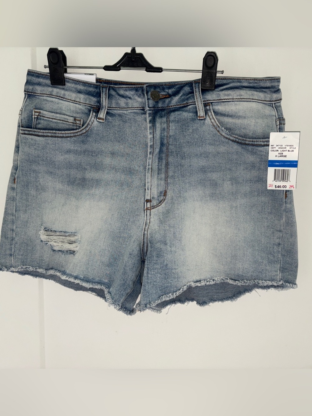 NWT Vervet Rebecca high-rise shorts sz XL